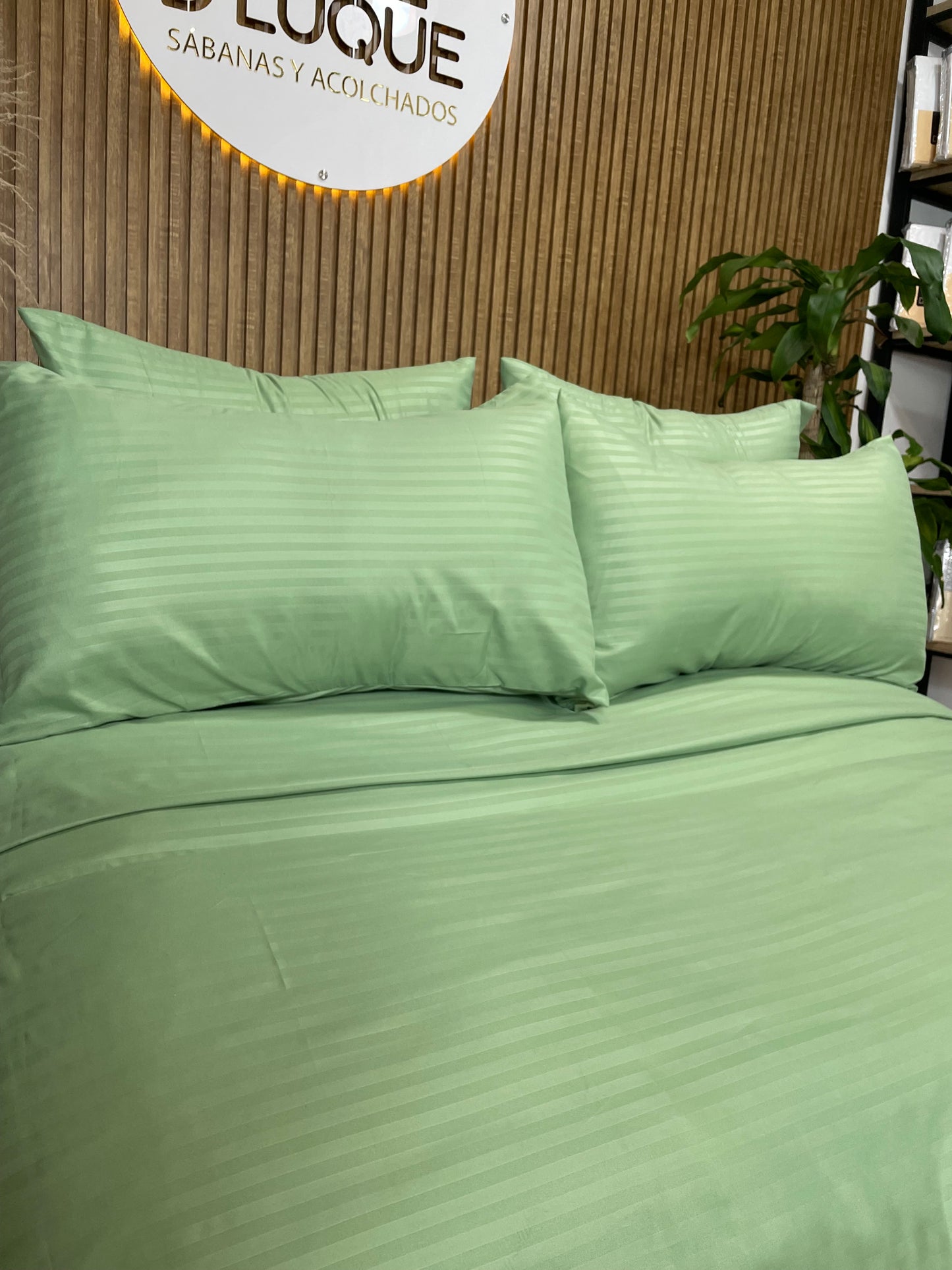 Juego de Sábanas Microfibra Verde Oliva