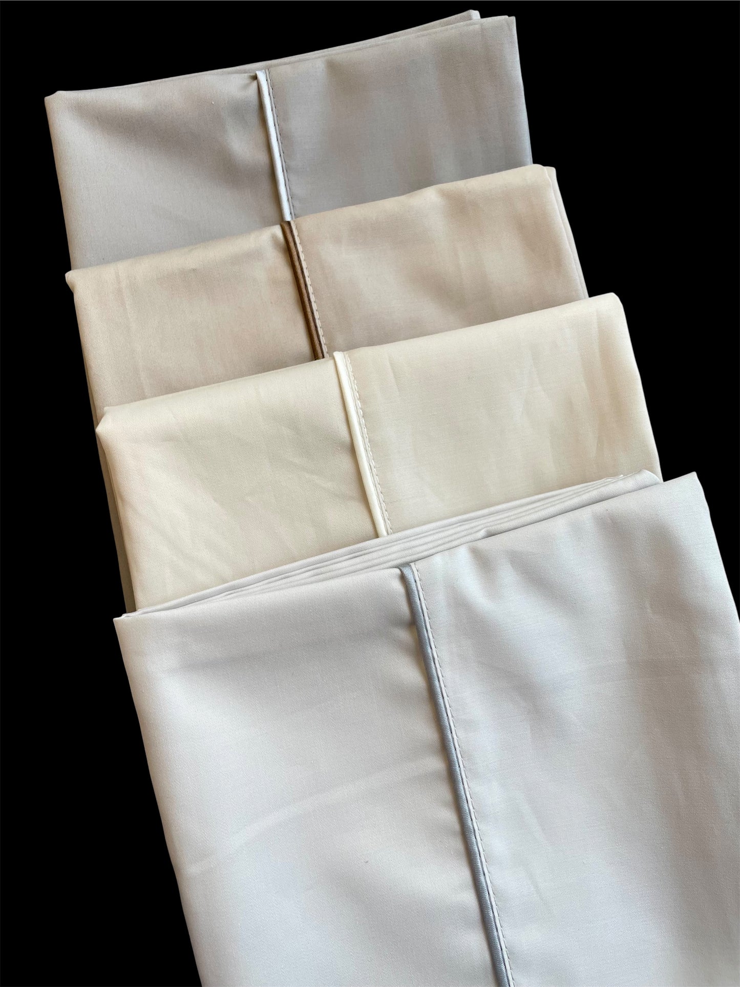 Juego de sábanas 300 Hilos 100% Algodón Beige