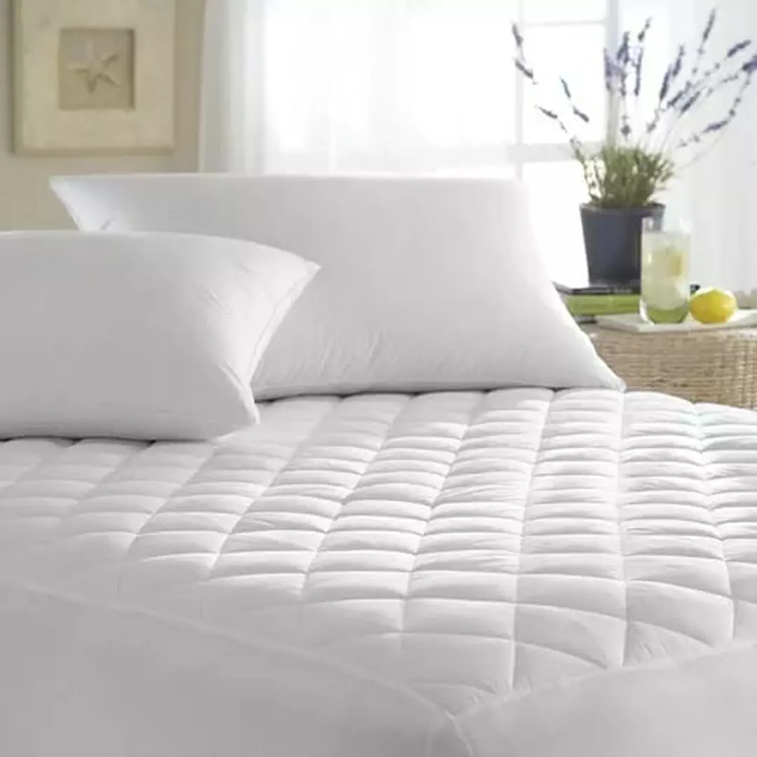 Protector de colchón acolchado de microfibra, protector de colchón, cama  inferior, transpirable, regulador de calor, protector de cama, protector de